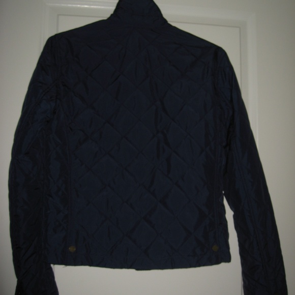 Lauren Ralph Lauren Blue Quilted Snap Front Jacket - Picture 6 of 8